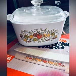 Corning Ware 2 pieces “Spice of Life”